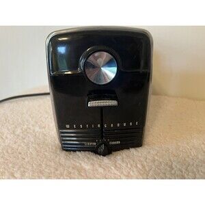 Vintage Mid Century Atomic Westinghouse Chrome Bakelite Streamline 1950s Toaster
